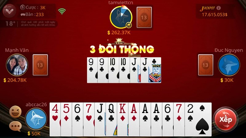 Top 10 game bài đổi thưởng Max88: Tiến Lên Miền Nam